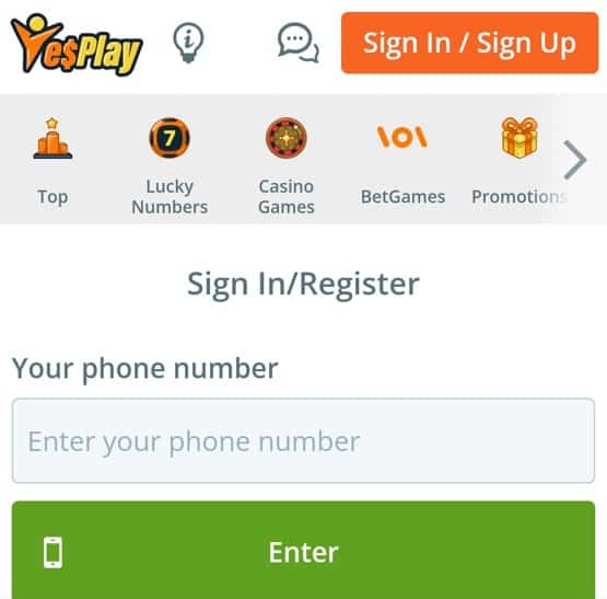 yesplay register south africa