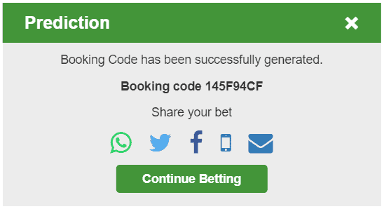betway book a bet booking code confirmation