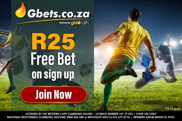 gbets r25 sign up free bet