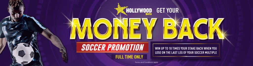 hollywoodbets soccer money back promotion 2023