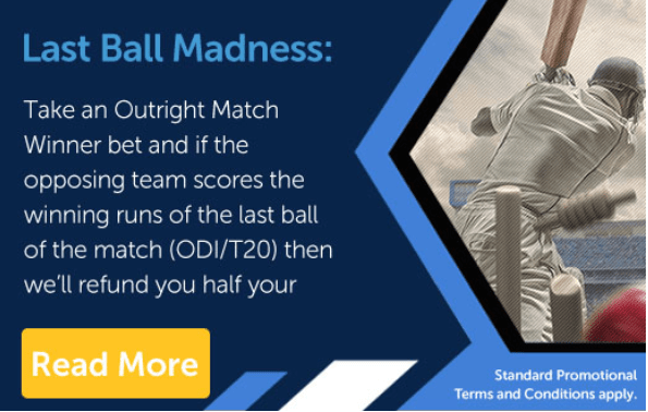 sunbet last ball madness cricket promotion
