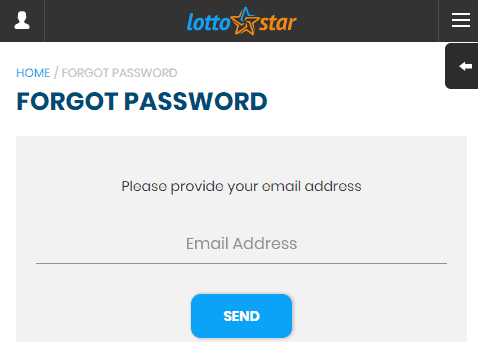 lottostar login forgot password