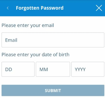 sportingbet forgot password
