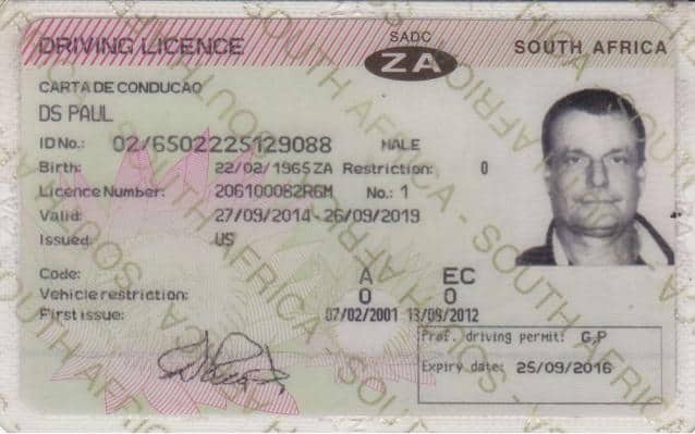 fica south african drivers license