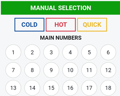 gbets lucky numbers select your numbers