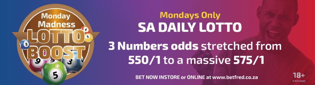 betfred monday madness lotto promotion south africa