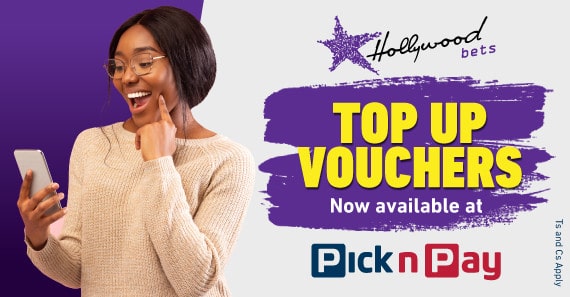 buy hollywoodbets top up vouchers at pick 'n pay