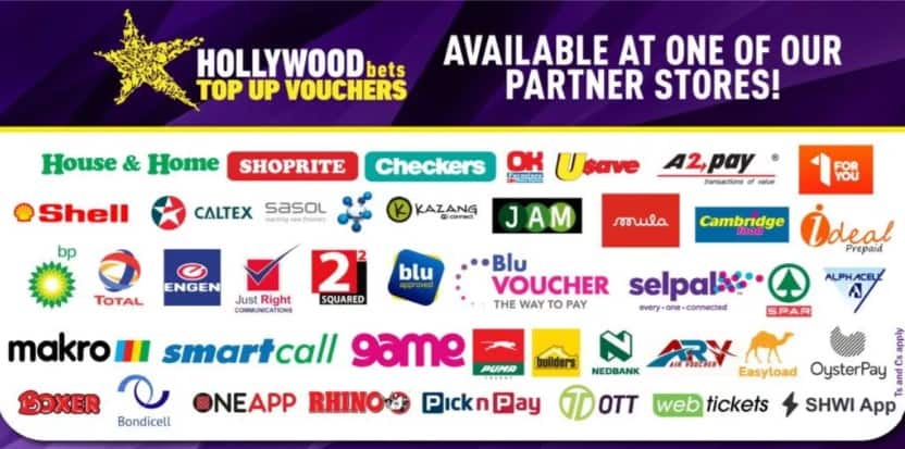 hollywoodbets top up voucher retailers