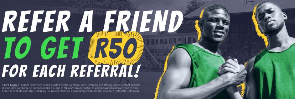 fafabet refer a friend promotion south africa