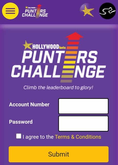 hollywoodbets punters challenge login