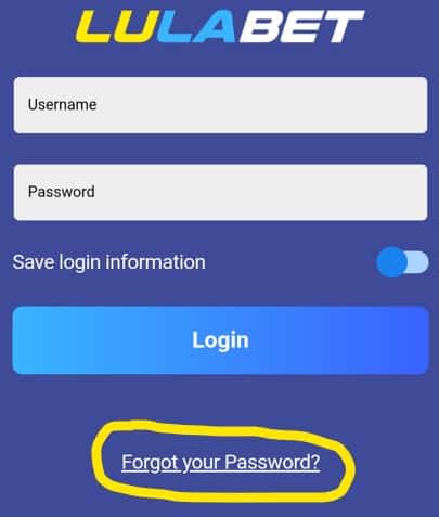 lulabet forgot password south africa