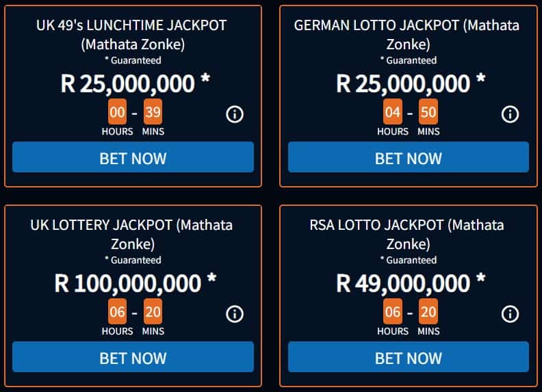 betshack lucky numbers mathata zonke south africa