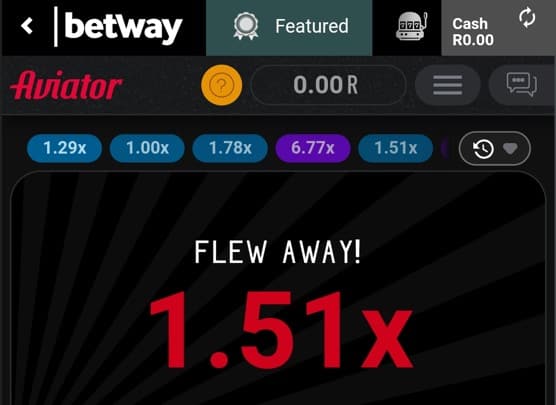 betway aviator plane flew away south africa