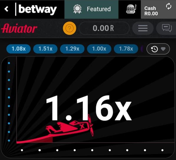 betway aviator plane flying south africa