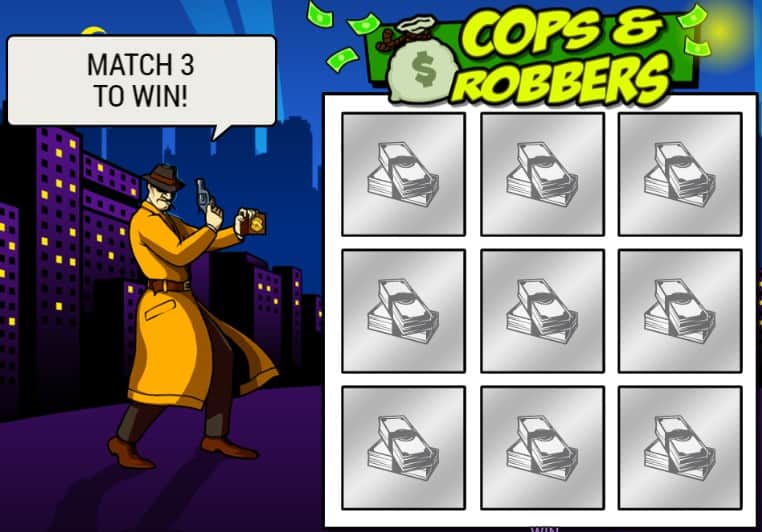 cops and robbers pariplay scratch cards south africa