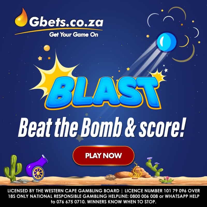 gbets goldrush blast game south africa