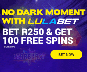 lulabet bet r250 get 100 free spins welcome offer new players