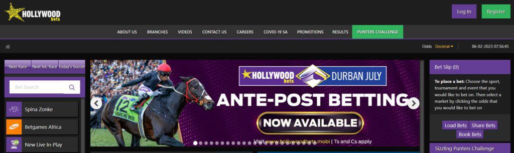 hollywoodbets new site desktop february 2023