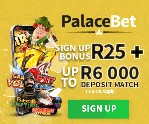 palacebet casino r25 + r6000 deposit bonus 300x250