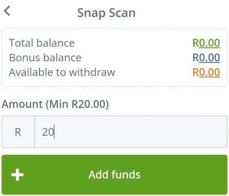 yesplay deposit with snapscan south africa