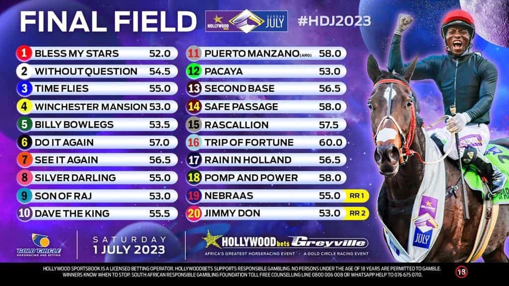 hollywoodbets durban july 2023 betting tips and final field banner greyville