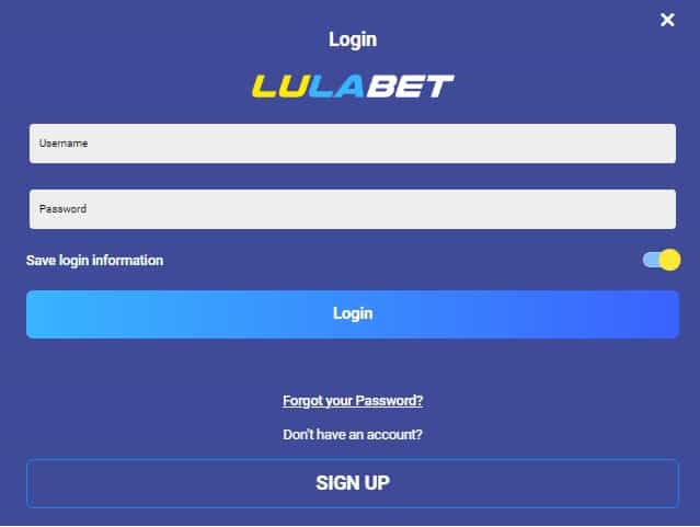 lulabet login page south africa betting guide