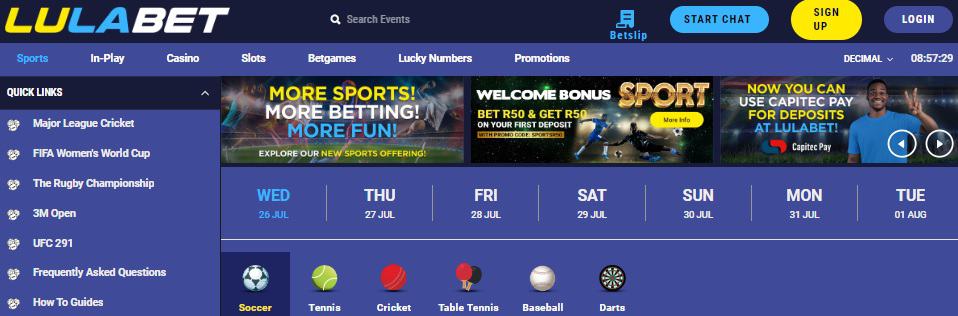 lulabet south africa site login guide betting guide